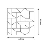 Wall Lamp 3D Geometric Panels Layered Light Art Remote Dimming Modern