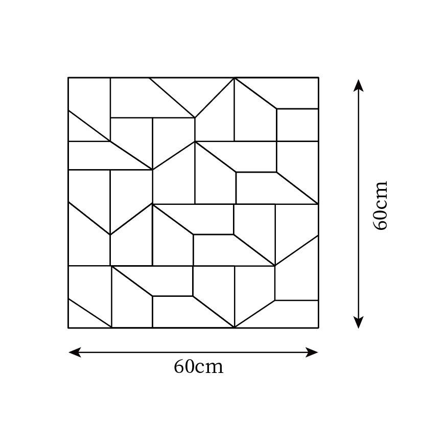 Wall Lamp 3D Geometric Panels Layered Light Art Remote Dimming Modern