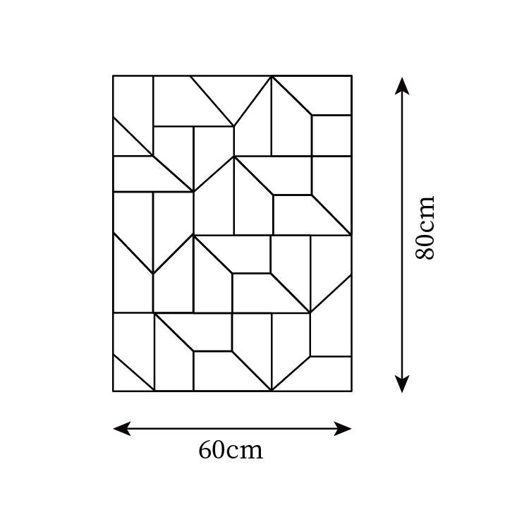 Wall Lamp 3D Geometric Panels Layered Light Art Remote Dimming Modern