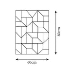 Wall Lamp 3D Geometric Panels Layered Light Art Remote Dimming Modern