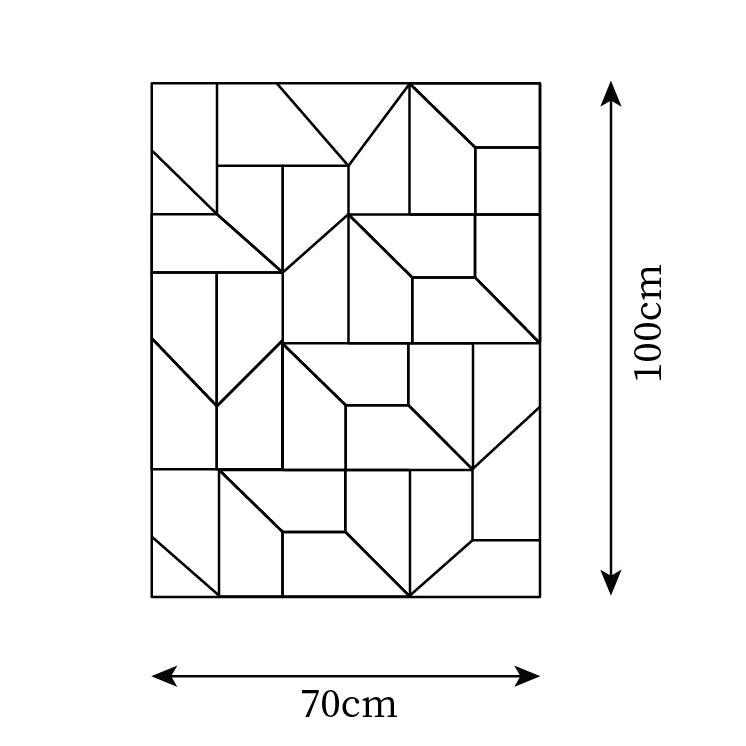 Wall Lamp 3D Geometric Panels Layered Light Art Remote Dimming Modern