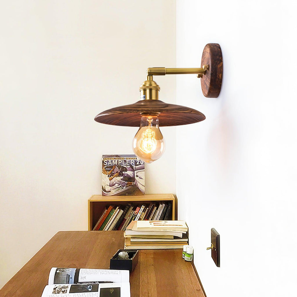 Arloxd Brass Rustic Wall Lamp
