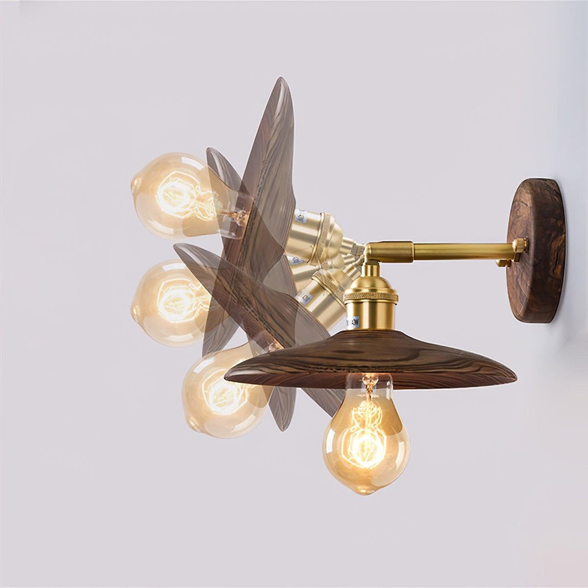 Arloxd Brass Rustic Wall Lamp