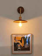 Arloxd Brass Rustic Wall Lamp