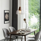 Walnut Glass Pendant Lamp