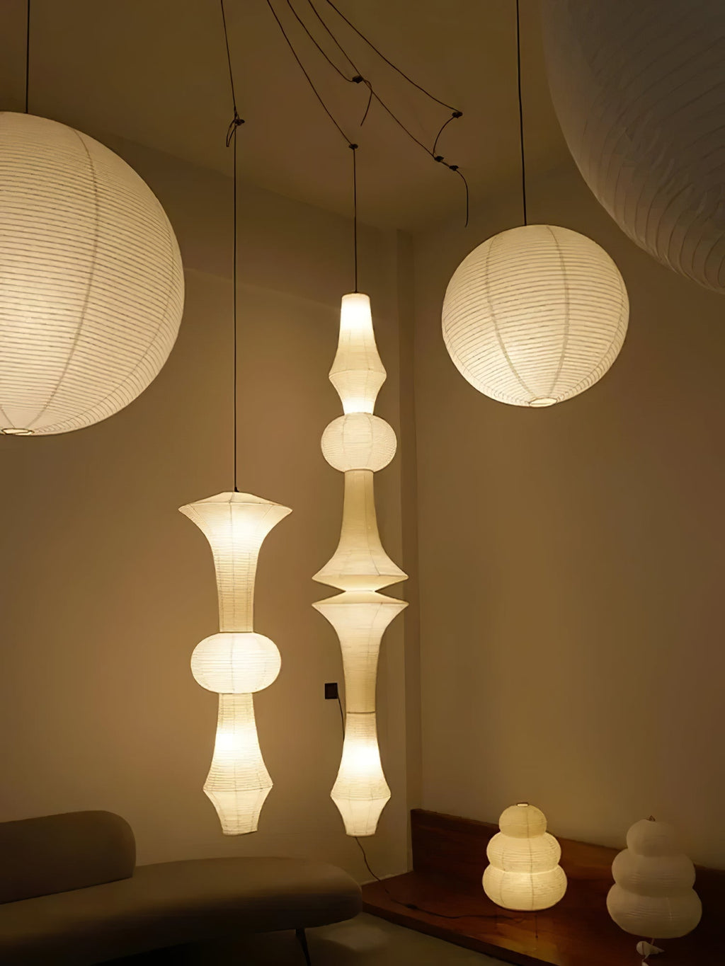 Veyran Paper Artistic Pendant Light