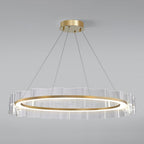 Acoustic Postmodern Luxury Water Wave Glass Chandelier