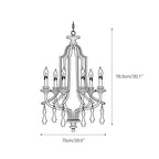 Arsoliel Vintage Luxury Wood Chandelier