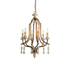 Arsoliel Vintage Luxury Wood Chandelier