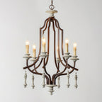 Arsoliel Vintage Luxury Wood Chandelier