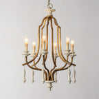 Arsoliel Vintage Luxury Wood Chandelier