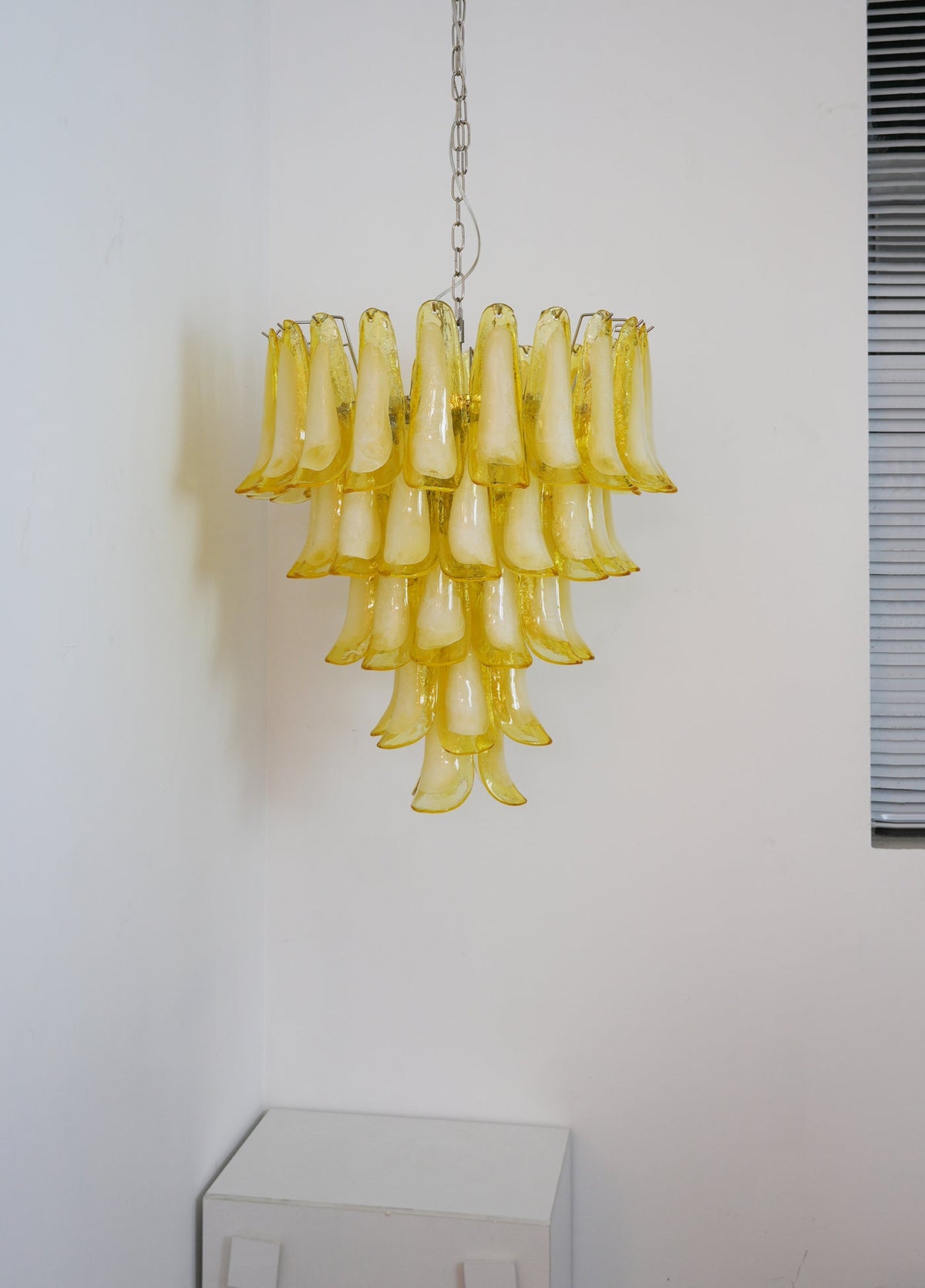 Aurora Chandelier Murano Glass Petal Wave