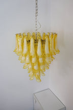 Aurora Chandelier Murano Glass Petal Wave