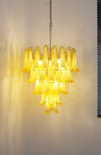 Aurora Chandelier Murano Glass Petal Wave