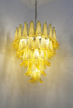 Aurora Chandelier Murano Glass Petal Wave