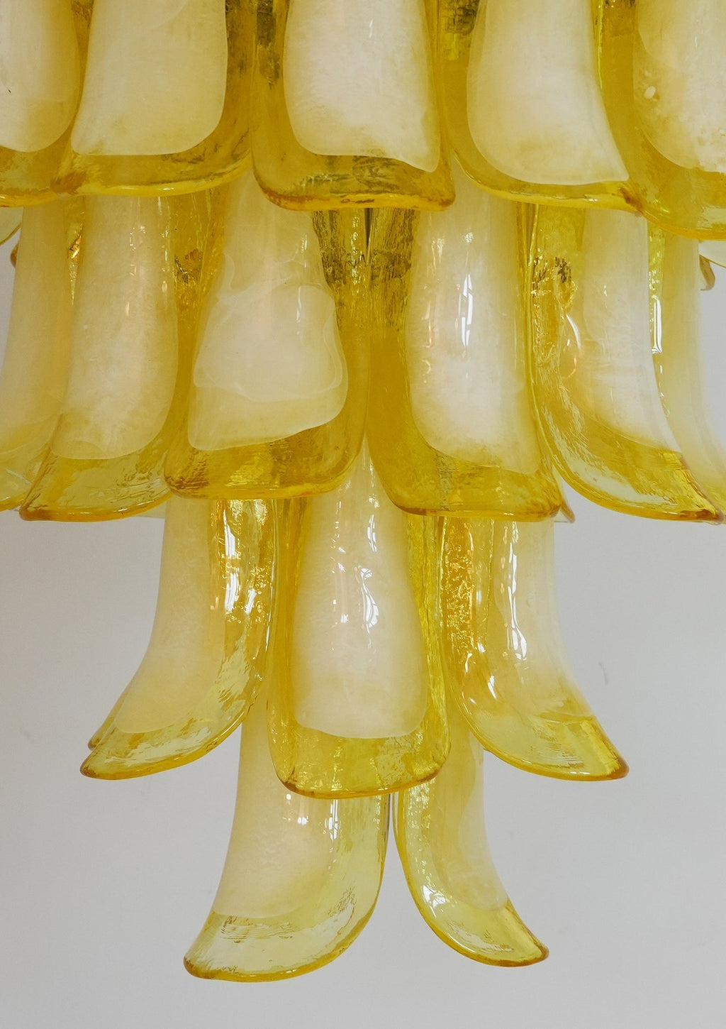 Aurora Chandelier Murano Glass Petal Wave