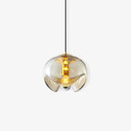 Solara Pendant Lamp Glass Wave Mid Century Vintage