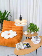 Goose White Alabaster Copper Pendant Lamp