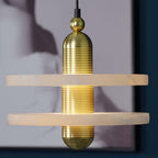 Goose White Alabaster Copper Pendant Lamp