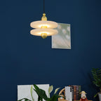 Goose White Alabaster Copper Pendant Lamp