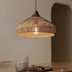 Lythean Elegance Art Rattan Wood Pendant Light