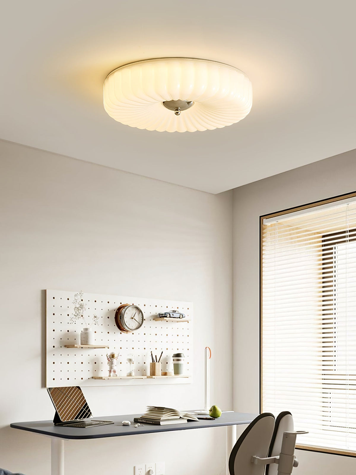Zathee Modern Minimalist Glass Flush Mount Ceiling Light