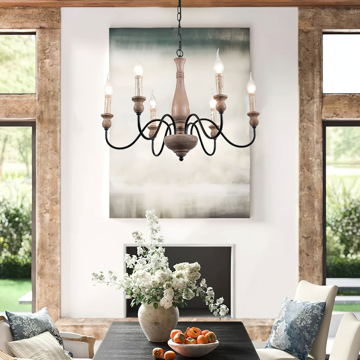 Aurora Chandelier Farmhouse Rustic