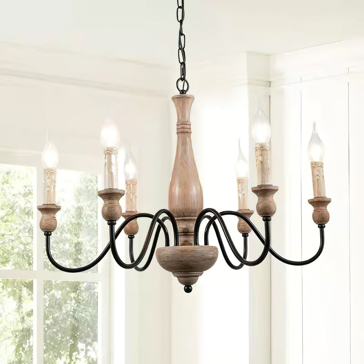 Aurora Chandelier Farmhouse Rustic