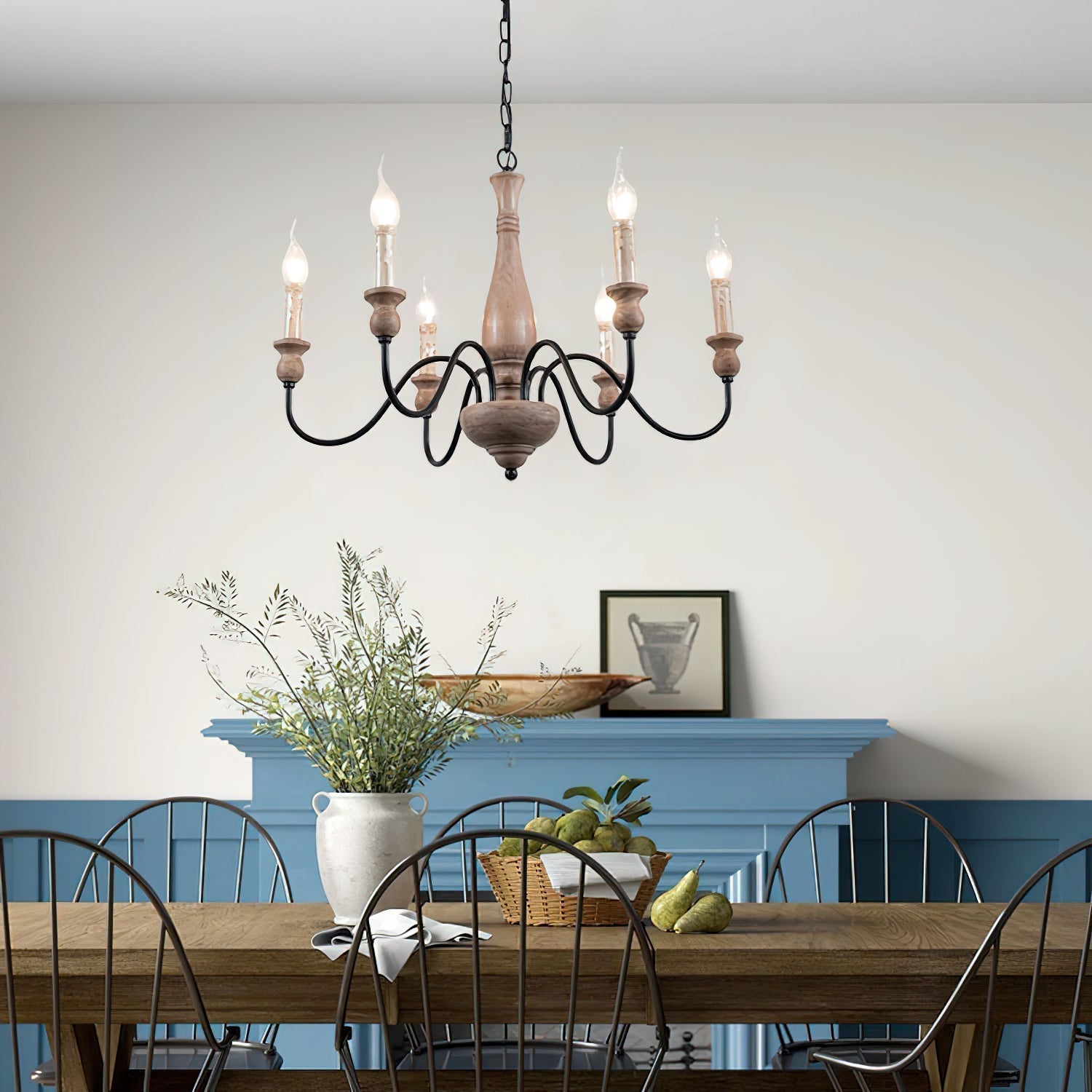 Aurora Chandelier Farmhouse Rustic