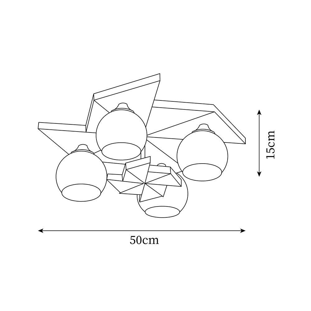Ewooda Wooden Ceiling Lamp
