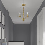 Avvarir Vintage Industrial Brass Chandelier