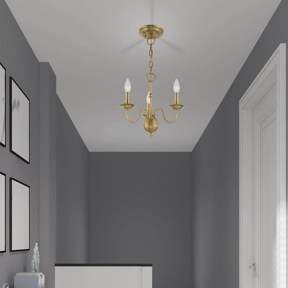 Avvarir Vintage Industrial Brass Chandelier
