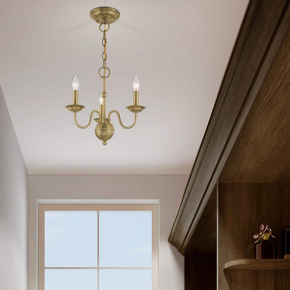 Avvarir Vintage Industrial Brass Chandelier