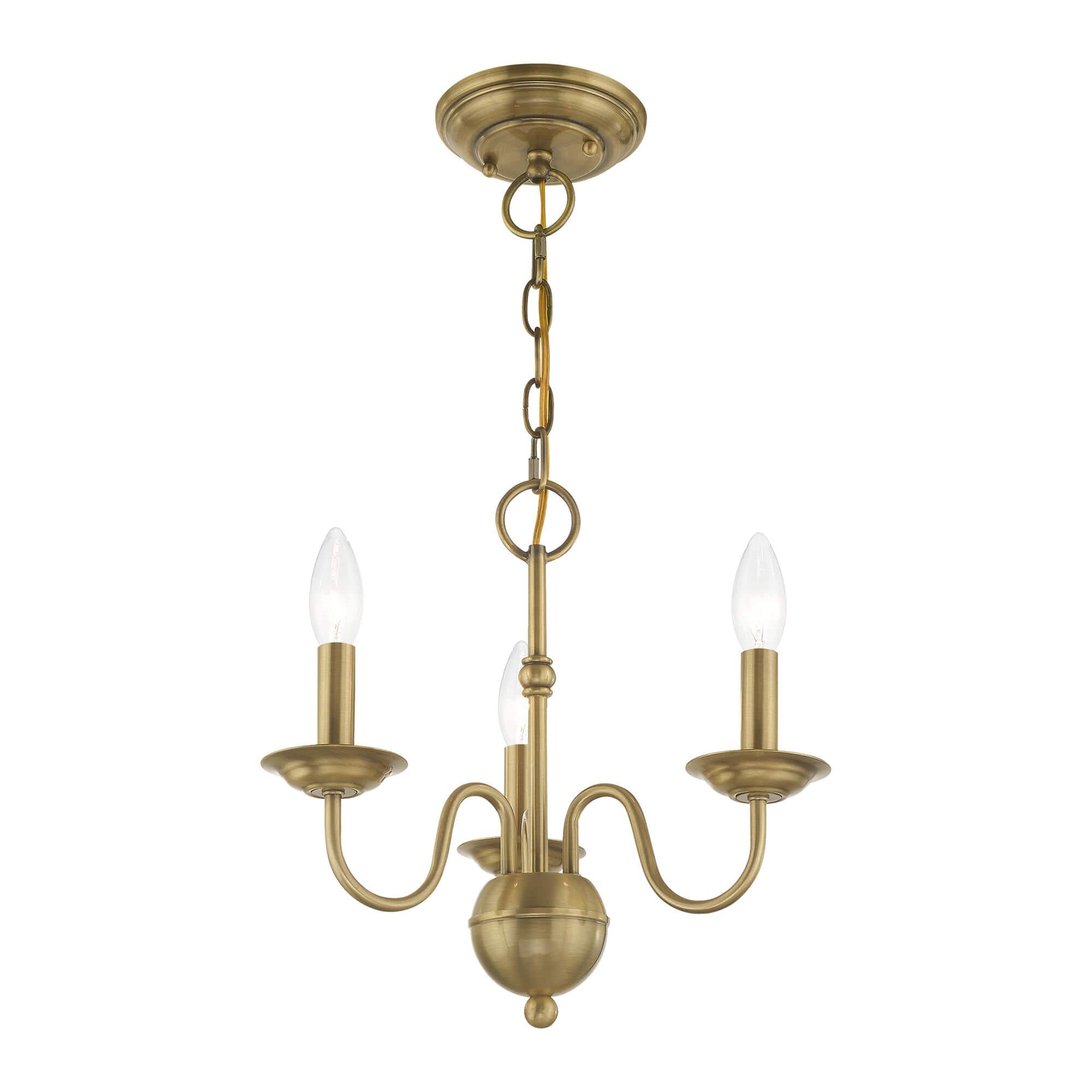 Avvarir Vintage Industrial Brass Chandelier