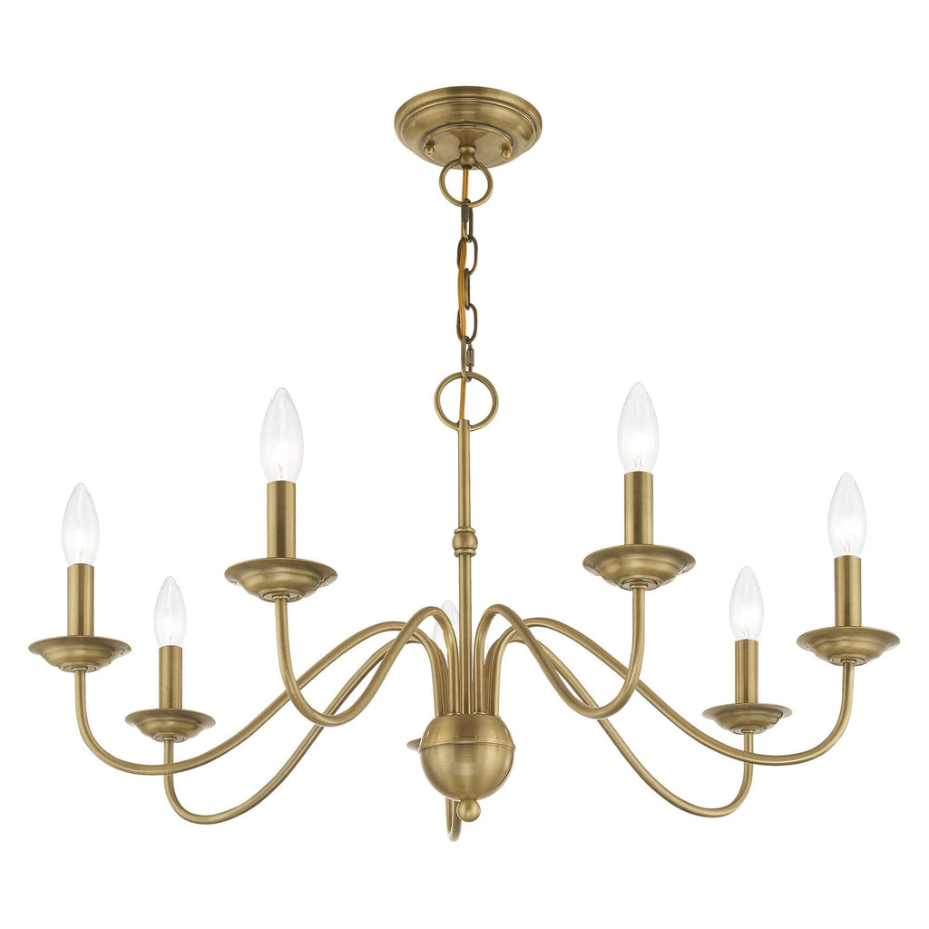Avvarir Vintage Industrial Brass Chandelier
