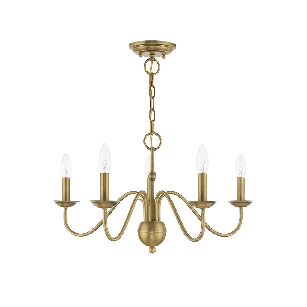 Avvarir Vintage Industrial Brass Chandelier