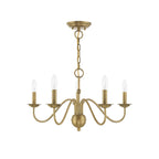 Avvarir Vintage Industrial Brass Chandelier