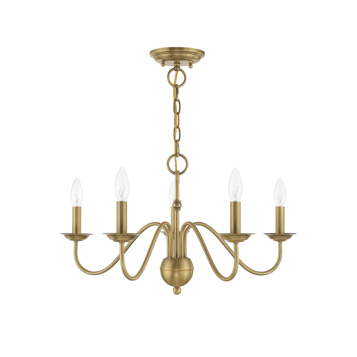 Avvarir Vintage Industrial Brass Chandelier