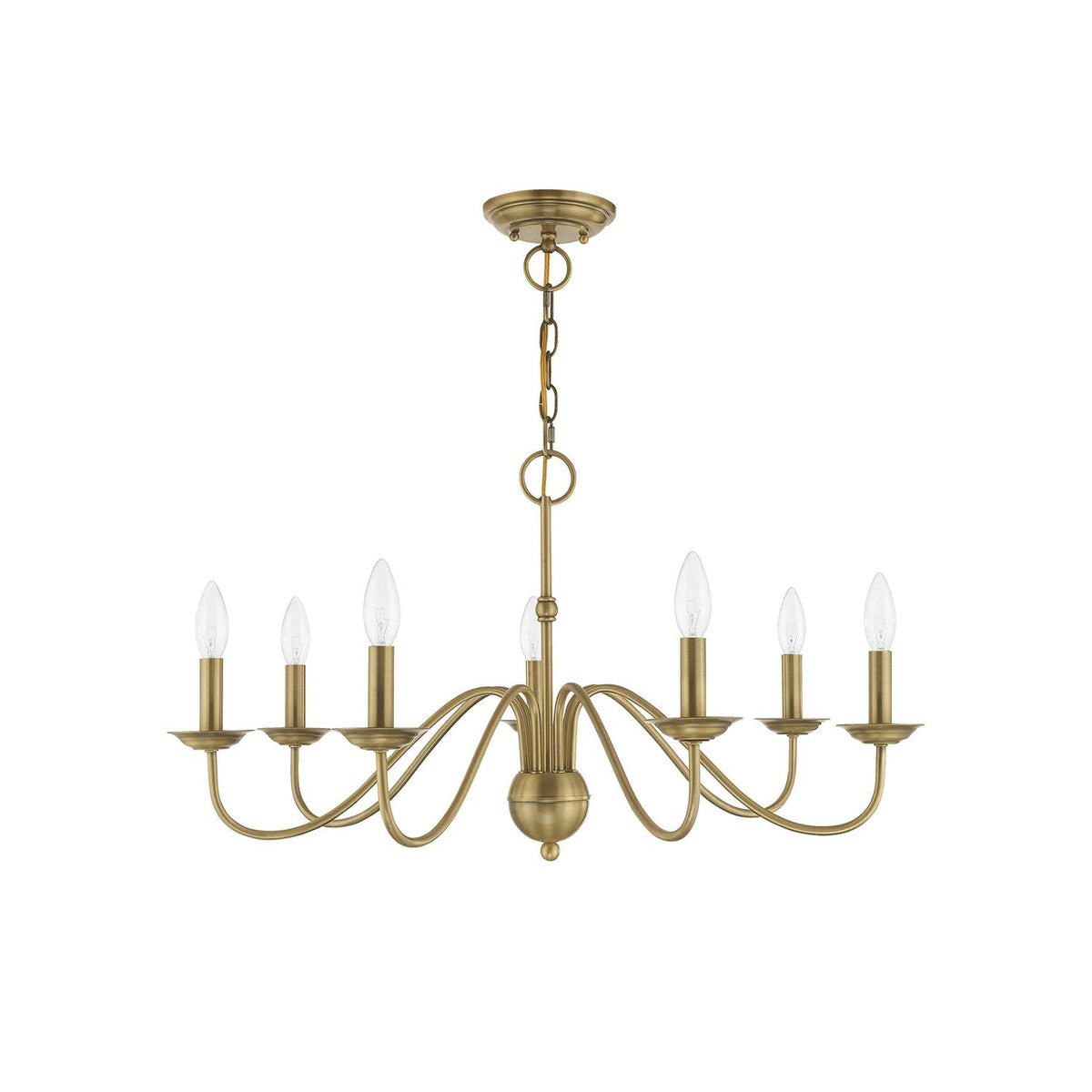 Avvarir Vintage Industrial Brass Chandelier