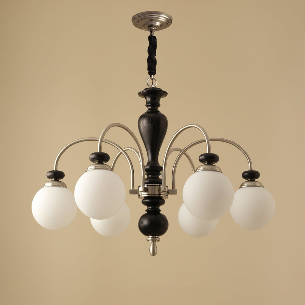 Solara Chandelier Classic Wooden Brass - image 2