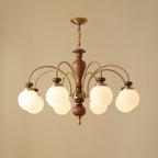 Solara Chandelier Classic Wooden Brass - image 6