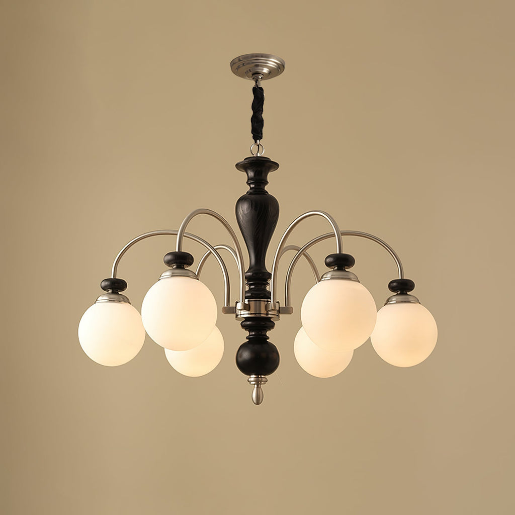 Solara Chandelier Classic Wooden Brass - image 8