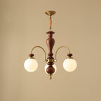 Solara Chandelier Classic Wooden Brass - image 10