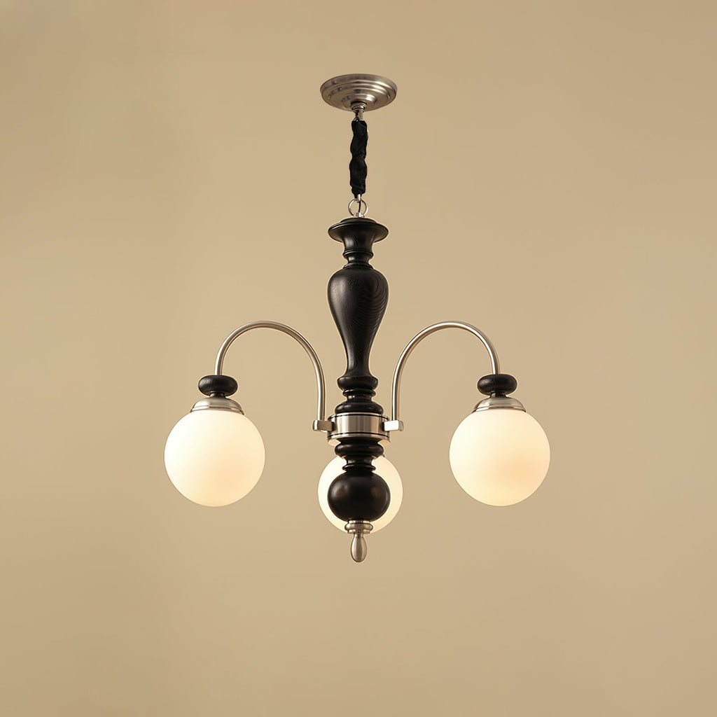 Solara Chandelier Classic Wooden Brass - image 9