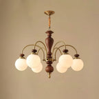 Solara Chandelier Classic Wooden Brass - image 5