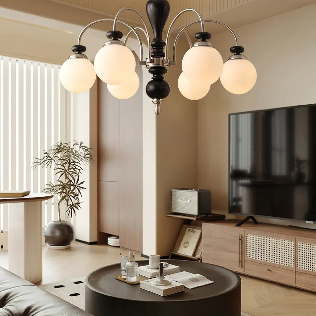 Solara Chandelier Classic Wooden Brass - image 20