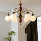 Solara Chandelier Classic Wooden Brass - image 19