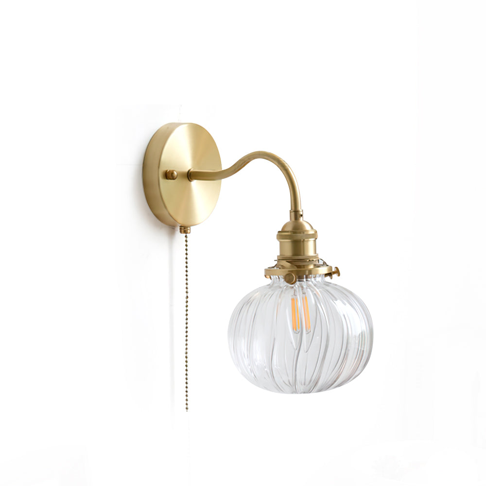 Valentina Vintage Glass Wall Lamp
