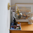 Valentina Vintage Glass Wall Lamp
