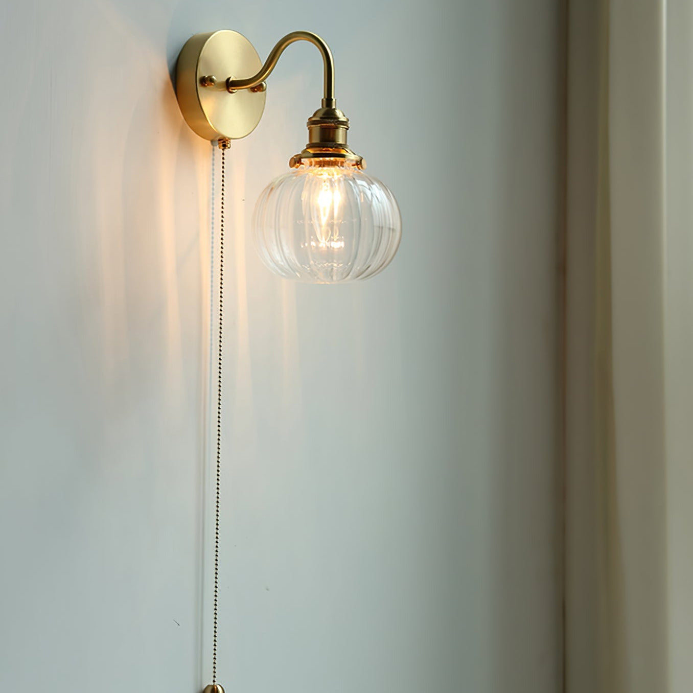 Valentina Vintage Glass Wall Lamp